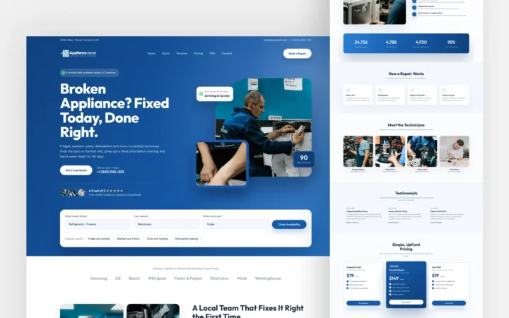 Appliance Repair WordPress Theme