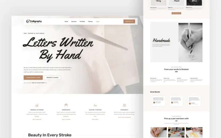 Calligraphy WordPress Theme