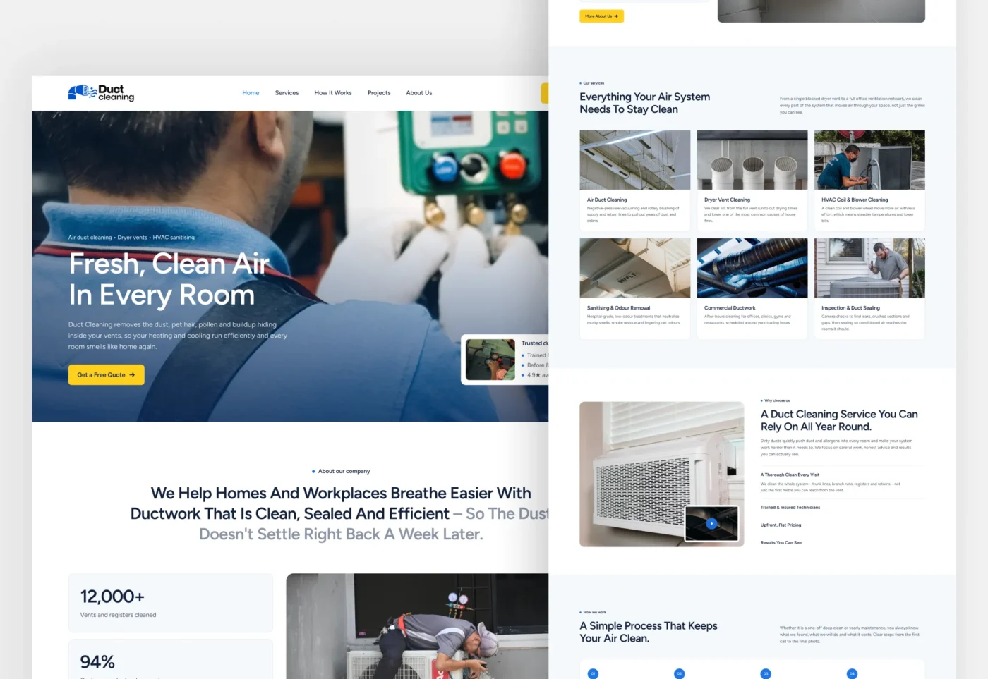 Duct Cleaning WordPress Theme