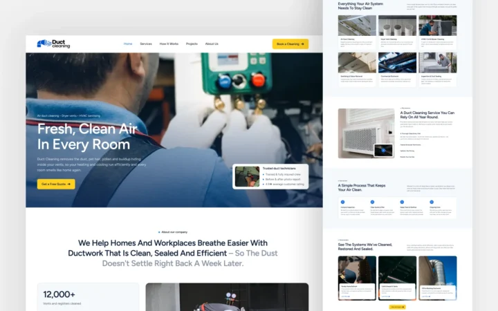 Duct Cleaning WordPress Theme