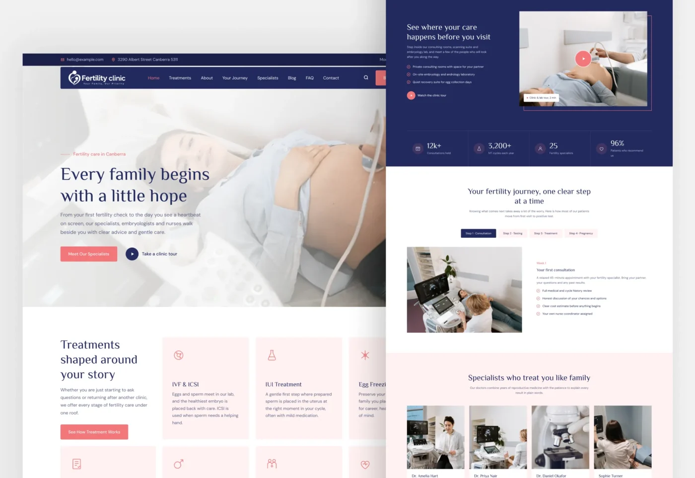 Fertility clinic WordPress Theme
