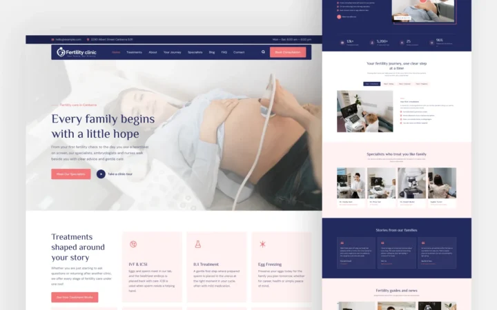 Fertility clinic WordPress Theme