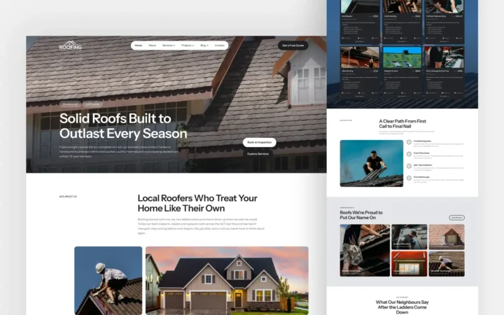 Roofing Astro Theme