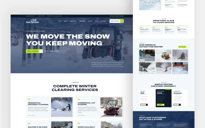 Snow Removal WordPress Theme
